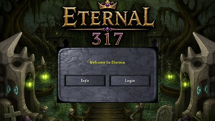 The Eternal 317 login screen